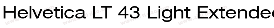 Helvetica LT 43 Light Extended字体转换
